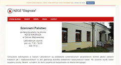 Desktop Screenshot of nzoz-diagnoza.pl