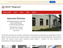 Tablet Screenshot of nzoz-diagnoza.pl